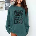 Piano Teacher Pianist Comfort Colors Sweatshirt Blue Spruce Piano Teacher Pianist Comfort Colors Sweatshirt Blue Spruce