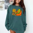 Pickle Reading Books Bookworm Teacher Librarian Kids Retro Comfort Colors Sweatshirt Blue Spruce Pickle Reading Books Bookworm Teacher Librarian Kids Retro Comfort Colors Sweatshirt Blue Spruce