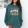 Pre-K Boo Crew Ghost Halloween Teacher Student Comfort Colors Sweatshirt Blue Spruce Pre-K Boo Crew Ghost Halloween Teacher Student Comfort Colors Sweatshirt Blue Spruce