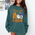 Pre K Boo Crew Teacher Student Halloween Pre Kindergarten Comfort Colors Sweatshirt Blue Spruce