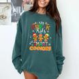 My Pre-K Kids Are Smart Cookies Christmas Teacher Comfort Colors Sweatshirt Blue Spruce