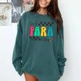 Pre-K Paraprofessional Teacher Back To School Vibes Comfort Colors Sweatshirt Blue Spruce Pre-K Paraprofessional Teacher Back To School Vibes Comfort Colors Sweatshirt Blue Spruce