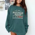 Pre-K Squad Adventure Camping Preschool Teacher Boy Girl Kid Comfort Colors Sweatshirt Blue Spruce