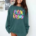 Preppy Fifth Grade Back To School 5th Grade Teacher Girl Boy Comfort Colors Sweatshirt Blue Spruce Preppy Fifth Grade Back To School 5th Grade Teacher Girl Boy Comfort Colors Sweatshirt Blue Spruce