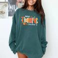 Preppy One Thankful Teacher Coquette Thanksgiving Teacher Comfort Colors Sweatshirt Blue Spruce Preppy One Thankful Teacher Coquette Thanksgiving Teacher Comfort Colors Sweatshirt Blue Spruce