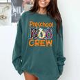 Preschool Boo Crew Preschool Halloween Teacher Comfort Colors Sweatshirt Blue Spruce Preschool Boo Crew Preschool Halloween Teacher Comfort Colors Sweatshirt Blue Spruce