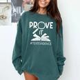 Prove It Text Evidences Reading Teacher First Day Of School Comfort Colors Sweatshirt Blue Spruce