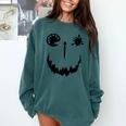 Pumpkin Artist Halloween Art Teacher Comfort Colors Sweatshirt Blue Spruce