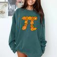 Pumpkin Pi Math Teacher Halloween Costume Geometry Comfort Colors Sweatshirt Blue Spruce