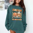Pumpkin Spice Makes The Teacher Nice Teacher Graduation Comfort Colors Sweatshirt Blue Spruce