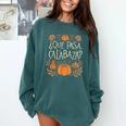 Que Pasa Calabaza Shirt Spanish Teacher Comfort Colors Sweatshirt Blue Spruce
