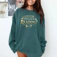 Reading 6–7 Teacher Librarian English Book Lover Quote Comfort Colors Sweatshirt Blue Spruce Reading 6–7 Teacher Librarian English Book Lover Quote Comfort Colors Sweatshirt Blue Spruce