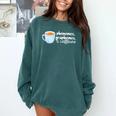 Reading Interventionist Specialist Teacher Phonemes Graphemes And Caffeine Reading Intervention -Adults Classic Fit Short Sleeve Comfort Colors Sweatshirt Blue Spruce
