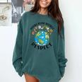 Reduce Reuse Recycle Respect Earth Day Teacher Girl Women Comfort Colors Sweatshirt Blue Spruce Reduce Reuse Recycle Respect Earth Day Teacher Girl Women Comfort Colors Sweatshirt Blue Spruce
