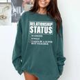 Relationship Status Taken By Super Hot Teacher Comfort Colors Sweatshirt Blue Spruce Relationship Status Taken By Super Hot Teacher Comfort Colors Sweatshirt Blue Spruce