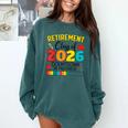 Retirement Class Of 2026 Countdown In Progress Teacher Comfort Colors Sweatshirt Blue Spruce