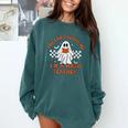 Retro You Can't Scare Me I'm A Math Teacher Cute Ghost Women Comfort Colors Sweatshirt Blue Spruce Retro You Can't Scare Me I'm A Math Teacher Cute Ghost Women Comfort Colors Sweatshirt Blue Spruce
