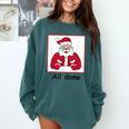 Retro All Done Christmas Special Ed Teacher Team Santa Women Comfort Colors Sweatshirt Blue Spruce
