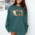 Retro Grovvy Coffee Teach Repeat Teacher Comfort Colors Sweatshirt Blue Spruce Retro Grovvy Coffee Teach Repeat Teacher Comfort Colors Sweatshirt Blue Spruce