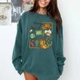 Retro Howdy Pre-K Back To School Western Teacher Comfort Colors Sweatshirt Blue Spruce