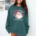 Retro Pink Christmas Santa's Favorite Art Teacher Artist Comfort Colors Sweatshirt Blue Spruce Retro Pink Christmas Santa's Favorite Art Teacher Artist Comfort Colors Sweatshirt Blue Spruce