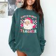 Santa Favorite Teacher Shirt Teacher Christmas Comfort Colors Sweatshirt Blue Spruce Santa Favorite Teacher Shirt Teacher Christmas Comfort Colors Sweatshirt Blue Spruce