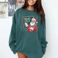 Santa Teacher 67 Math Christmas Xmas Holiday Number 67 Comfort Colors Sweatshirt Blue Spruce Santa Teacher 67 Math Christmas Xmas Holiday Number 67 Comfort Colors Sweatshirt Blue Spruce