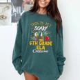 This Is My Scary 6th Grade ELA Costume Teacher Men Women Comfort Colors Sweatshirt Blue Spruce This Is My Scary 6th Grade ELA Costume Teacher Men Women Comfort Colors Sweatshirt Blue Spruce