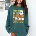 This Is My Scary Reading Teacher Costume Halloween School Comfort Colors Sweatshirt Blue Spruce This Is My Scary Reading Teacher Costume Halloween School Comfort Colors Sweatshirt Blue Spruce