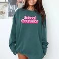 School Counselor Back To School Teacher Life Comfort Colors Sweatshirt Blue Spruce School Counselor Back To School Teacher Life Comfort Colors Sweatshirt Blue Spruce