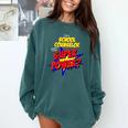 School Counselor Teacher Superhero Superpower Comic Book Comfort Colors Sweatshirt Blue Spruce School Counselor Teacher Superhero Superpower Comic Book Comfort Colors Sweatshirt Blue Spruce