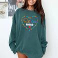 School For Teachers Students Monitor Recess Crew Team Comfort Colors Sweatshirt Blue Spruce
