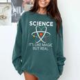 Science It's Like Magic But Real Teachers Students Scientist Comfort Colors Sweatshirt Blue Spruce Science It's Like Magic But Real Teachers Students Scientist Comfort Colors Sweatshirt Blue Spruce
