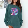 In My Science Teacher Era Teacher Comfort Colors Sweatshirt Blue Spruce