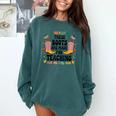 These Boots Are Made Teaching Western Cowboy Teacher Comfort Colors Sweatshirt Blue Spruce