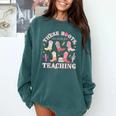 These Boots Are Made For Teaching Western Cowgirl Teacher Comfort Colors Sweatshirt Blue Spruce These Boots Are Made For Teaching Western Cowgirl Teacher Comfort Colors Sweatshirt Blue Spruce