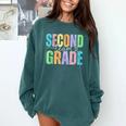 Second Grade Team Heart Teacher Student Back To School Girls Comfort Colors Sweatshirt Blue Spruce Second Grade Team Heart Teacher Student Back To School Girls Comfort Colors Sweatshirt Blue Spruce