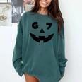 Six Seven Halloween Costume For Students Teachers 6 7 Comfort Colors Sweatshirt Blue Spruce