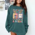 Special Education First Coffee Then Data Retro SPED Teacher Comfort Colors Sweatshirt Blue Spruce Special Education First Coffee Then Data Retro SPED Teacher Comfort Colors Sweatshirt Blue Spruce