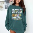 Special Educational Assistant And Sped Teacher Comfort Colors Sweatshirt Blue Spruce