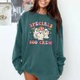 Specials Boo Crew Art Music Pe Tech Teacher Ghost Halloween Comfort Colors Sweatshirt Blue Spruce
