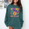 Spooky ESOL Teacher Halloween ESOL Teaching Coquette Comfort Colors Sweatshirt Blue Spruce Spooky ESOL Teacher Halloween ESOL Teaching Coquette Comfort Colors Sweatshirt Blue Spruce