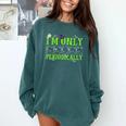 Only Spooky Periodically Halloween Chemistry Teacher Men Women Comfort Colors Sweatshirt Blue Spruce