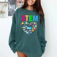 STEM Science Technology Engineering Math Teacher Comfort Colors Sweatshirt Blue Spruce STEM Science Technology Engineering Math Teacher Comfort Colors Sweatshirt Blue Spruce