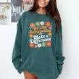 Be Like Subtraction Make A Difference Teacher Student Math Comfort Colors Sweatshirt Blue Spruce