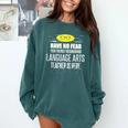 Super Language Arts Teacher Have No Fear T-Shirt Comfort Colors Sweatshirt Blue Spruce