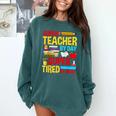 Super Teacher By Day Super Tired By Night Superhero Teacher Comfort Colors Sweatshirt Blue Spruce Super Teacher By Day Super Tired By Night Superhero Teacher Comfort Colors Sweatshirt Blue Spruce