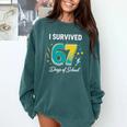 I Survived 67 Days Of School Teachers Students Meme Comfort Colors Sweatshirt Blue Spruce I Survived 67 Days Of School Teachers Students Meme Comfort Colors Sweatshirt Blue Spruce