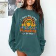I Teach The Cutest Preschool Pumpkin Teacher Halloween For Men Women Kids Comfort Colors Sweatshirt Blue Spruce I Teach The Cutest Preschool Pumpkin Teacher Halloween For Men Women Kids Comfort Colors Sweatshirt Blue Spruce