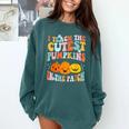 I Teach The Cutest Pumpkins In The Patch Teacher Comfort Colors Sweatshirt Blue Spruce I Teach The Cutest Pumpkins In The Patch Teacher Comfort Colors Sweatshirt Blue Spruce